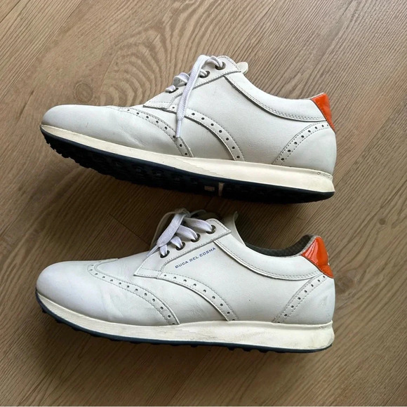 Duca Del Cosma Other - Duca Del Cosma La Spezia II - White/Orange size 10 golf shoe men’s